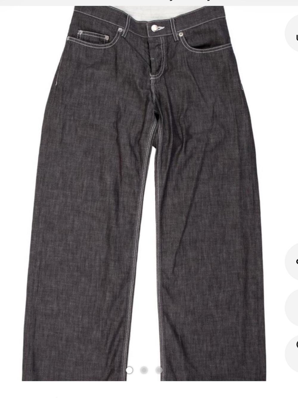 Prada Wide Leg stitch jeans
